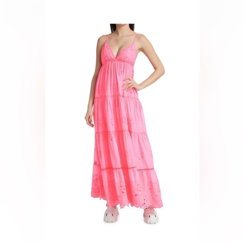 FARM Rio Vibrant Pink Maxi Dress